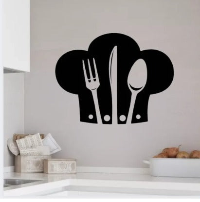 9 Different Piece Kitchenwares Wall Stickers Decorative Sticker | 12×12 Inch Each Sticker