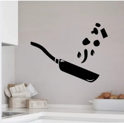 9 Different Piece Kitchenwares Wall Stickers Decorative Sticker | 12×12 Inch Each Sticker