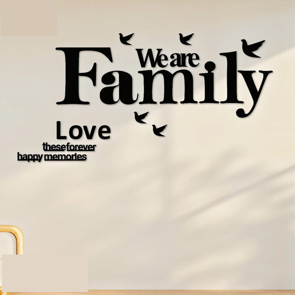 Home Decor We Are Family Wooden Wall Art Decor