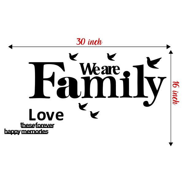 Home Decor We Are Family Wooden Wall Art Decor