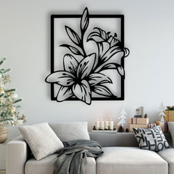 Home Decoration Flower Design Wooden Wall Art D15