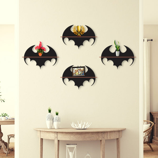 Batman Shelves Pack Of Four Wall Art Style Modern Design Decoration