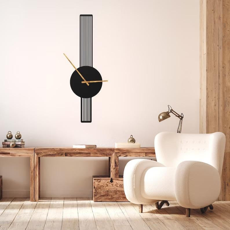 Abstract Art mdf wooden clock🕰️