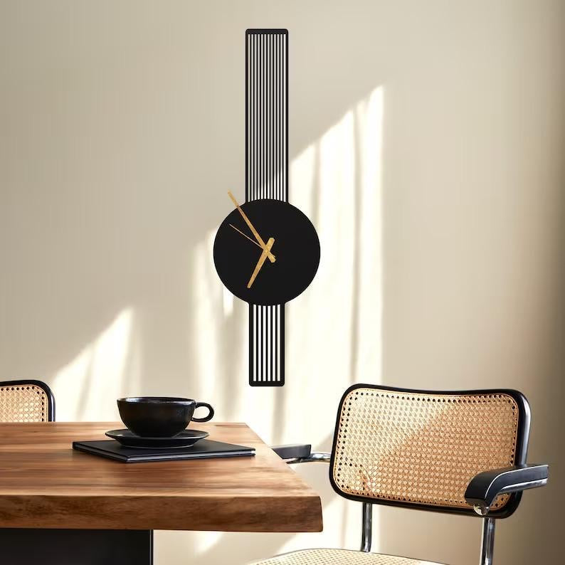 Abstract Art mdf wooden clock🕰️