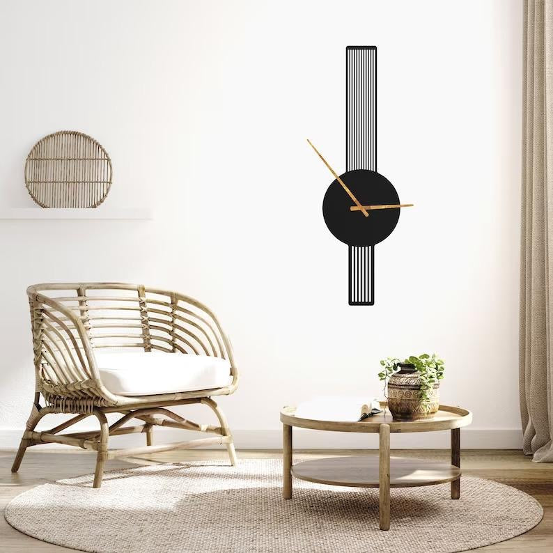 Abstract Art mdf wooden clock🕰️