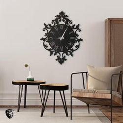 Abstract awrt mdf wooden clock