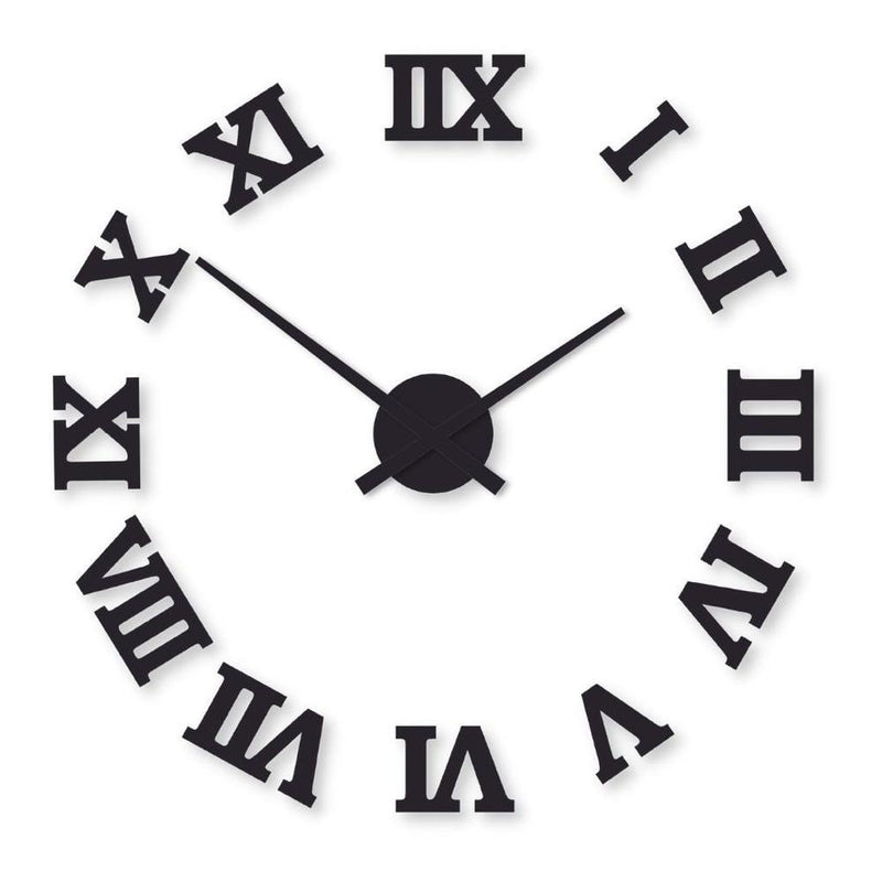 Beautiful roman digits wooden clock